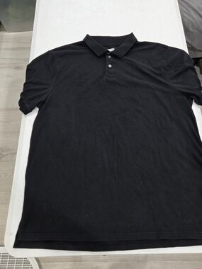 Old Navy Black Men’s Polo Shirt - Classic Short Sleeve